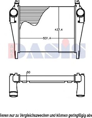 AKS DASIS 407007n -  Интеркулер